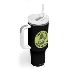 Portland Frog Brigade Tumbler With Handle Peace Frog Protest Badge TS02 Print Your Wear