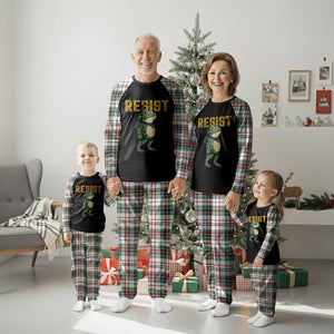 Resist Frog Protest Plaid Pajama Set Free Portland Political Satire TS02 Christmas Plaid Print Your Wear