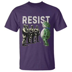 Resist Frog T Shirt Inflatable Animal Protest Free Portland TS02 Purple Print Your Wear