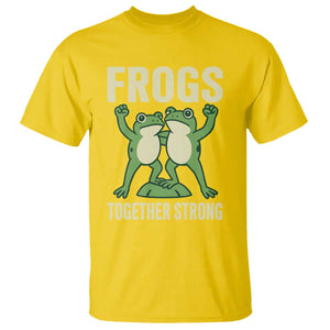 Frogs Together Strong T Shirt Portland Frog Protest United We Ribbit TS02 Daisy Print Your Wear