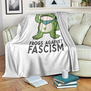 Frogs Against Fascism Throw Blanket Portland Resist Protest Antifascist TS02 Print Your Wear