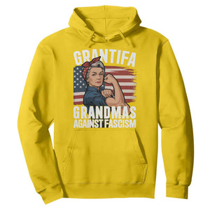 Patriotic Grantifa Hoodie - Grandmas Against Fascism Protest American Flag TS02 Daisy Print Your Wear