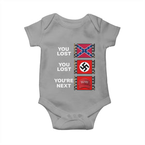 Resist Political Protest Baby Onesie History Anti Hate Extremism Authoritarianism TS02 Sport Gray Print Your Wear