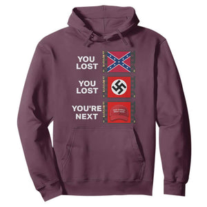 Resist Political Protest Hoodie History Anti Hate Extremism Authoritarianism TS02 Maroon Print Your Wear