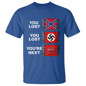 Resist Political Protest T Shirt History Anti Hate Extremism Authoritarianism TS02 Royal Blue Print Your Wear