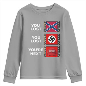 Resist Political Protest Youth Sweatshirt History Anti Hate Extremism Authoritarianism TS02 Sport Gray Print Your Wear