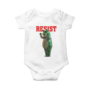 Funny Inflatable Portland Frog Resist Baby Onesie Freedom Protest TS02 White Print Your Wear
