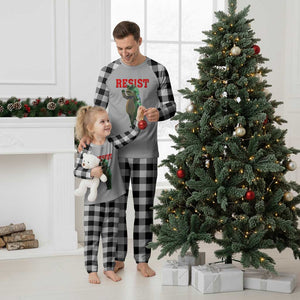 Funny Inflatable Portland Frog Resist Plaid Pajama Set Freedom Protest TS02 White Plaid Print Your Wear