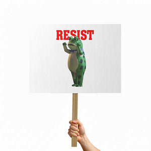 Funny Inflatable Portland Frog Resist Protest Sign Freedom Protest - Print Your Wear