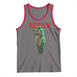 Funny Inflatable Portland Frog Resist Tank Top Freedom Protest TS02 Deep Heather Red Print Your Wear