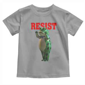 Funny Inflatable Portland Frog Resist Toddler T Shirt Freedom Protest TS02 Sport Gray Print Your Wear
