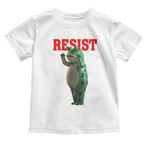 Funny Inflatable Portland Frog Resist Toddler T Shirt Freedom Protest TS02 White Print Your Wear