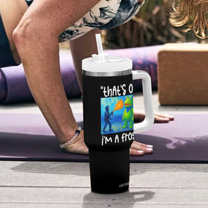 Funny Portland Frog Protest Tumbler With Handle Thats OK Im A Frog Pepper Spray TS02 Print Your Wear