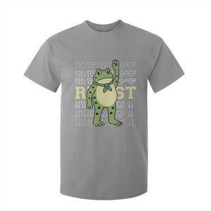 Resist Raised Fist Frog T Shirt For Kid Portland Protest Freedom Fighter TS02 Sport Gray Print Your Wear