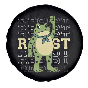 Resist Raised Fist Frog Spare Tire Cover Portland Protest Freedom Fighter TS02 Print Your Wear