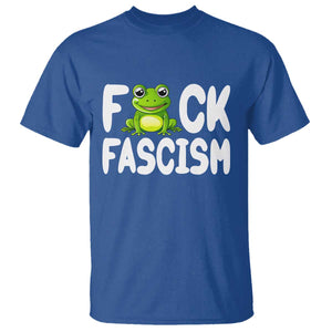 Funny Frog Fck Fascism T Shirt Resist Protest Human Rights TS02 Royal Blue Print Your Wear
