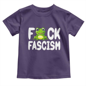 Funny Frog Fck Fascism Toddler T Shirt Resist Protest Human Rights TS02 Purple Print Your Wear