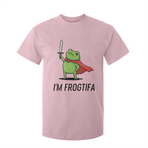 Funny Huzzah Frog T Shirt For Kid Im Frogtifa Knight Resist Protest TS02 Light Pink Print Your Wear