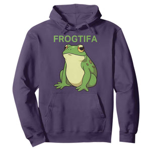 Funny Frogtifa Hoodie Resist Frog Protest Against Fascism TS02 Purple Print Your Wear