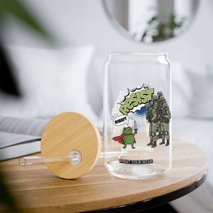 Funny Frog Protest Comic Graphic Glass Can Ribbit Resist Stand Against TS02 Print Your Wear