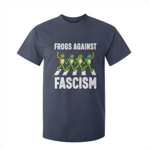 Walking Frog Against Fascism T Shirt For Kid Frogs Band Resistance Protest TS02 Navy Print Your Wear