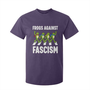 Walking Frog Against Fascism T Shirt For Kid Frogs Band Resistance Protest TS02 Purple Print Your Wear