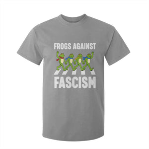 Walking Frog Against Fascism T Shirt For Kid Frogs Band Resistance Protest TS02 Sport Gray Print Your Wear