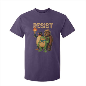 Resist Social Club 2025 T Shirt For Kid Bear Penguin Frog Protest Unity for Social Justice TS02 Purple Print Your Wear