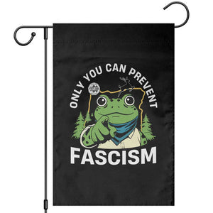 Only You Can Prevent Fascism Portland Frog Garden Flag Resist Protest Scenic Edition TS02 Black Print Your Wear