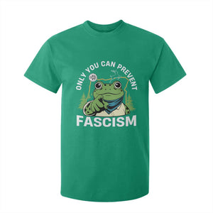 Only You Can Prevent Fascism Portland Frog T Shirt For Kid Resist Protest Scenic Edition TS02 Irish Green Print Your Wear