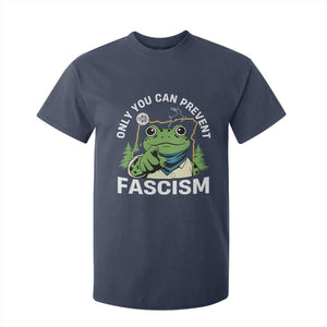 Only You Can Prevent Fascism Portland Frog T Shirt For Kid Resist Protest Scenic Edition TS02 Navy Print Your Wear
