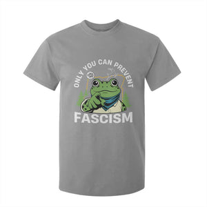 Only You Can Prevent Fascism Portland Frog T Shirt For Kid Resist Protest Scenic Edition TS02 Sport Gray Print Your Wear