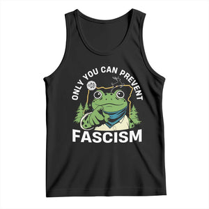 Only You Can Prevent Fascism Portland Frog Tank Top Resist Protest Scenic Edition TS02 Black Print Your Wear