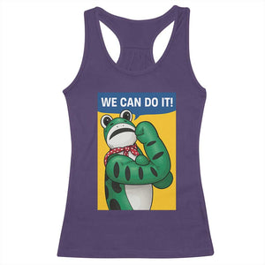 We Can Do It Rosie Frog Racerback Tank Top Resist Protest Parody Feminist Retro Poster TS02 Purple Print Your Wear