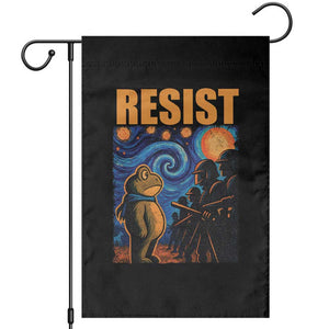 Starry Night Resist Frog Garden Flag Resistance Protest Surreal Art Graphic TS02 Black Print Your Wear