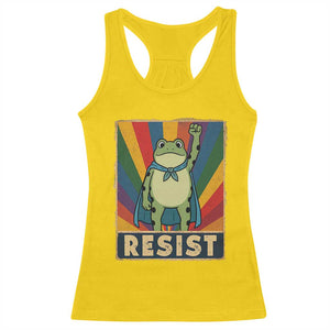 Rainbow Resist Frog Racerback Tank Top Portland Pride and Protest Resistance TS02 Daisy Print Your Wear