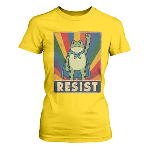 Rainbow Resist Frog T Shirt For Women Portland Pride and Protest Resistance TS02 Daisy Print Your Wear
