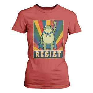 Rainbow Resist Frog T Shirt For Women Portland Pride and Protest Resistance TS02 Red Print Your Wear