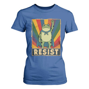 Rainbow Resist Frog T Shirt For Women Portland Pride and Protest Resistance TS02 Royal Blue Print Your Wear