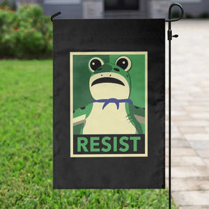 Frog Resist Poster Graphic Garden Flag Portland Resistance Protest Minimalist TS02 Print Your Wear