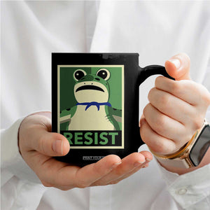 Frog Resist Poster Graphic Coffee Mug Portland Resistance Protest Minimalist TS02 Print Your Wear