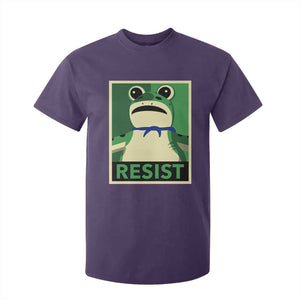 Frog Resist Poster Graphic T Shirt For Kid Portland Resistance Protest Minimalist TS02 Purple Print Your Wear