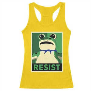 Frog Resist Poster Graphic Racerback Tank Top Portland Resistance Protest Minimalist TS02 Daisy Print Your Wear