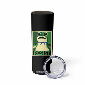 Frog Resist Poster Graphic Skinny Tumbler Portland Resistance Protest Minimalist TS02 Print Your Wear