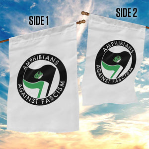 Amphibians Against Fascism Garden Flag Anti-Fascist Frog Logo Portland Protest TS02 Print Your Wear