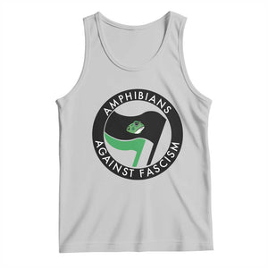 Amphibians Against Fascism Tank Top Anti-Fascist Frog Logo Portland Protest TS02 Ash Print Your Wear