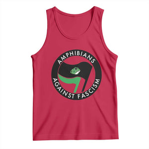 Amphibians Against Fascism Tank Top Anti-Fascist Frog Logo Portland Protest TS02 Red Print Your Wear