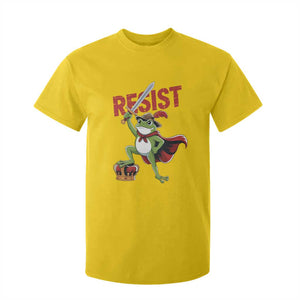 Sword Wielding Frog Resistance T Shirt For Kid Resist Protest No Kings TS02 Daisy Print Your Wear