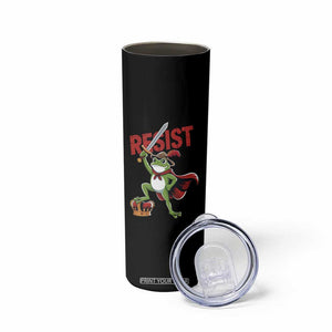 Sword Wielding Frog Resistance Skinny Tumbler Resist Protest No Kings TS02 Print Your Wear