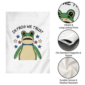 In Frog We Trust Garden Flag Patriotic Portland Frogs Protest American Flag TS02 Print Your Wear